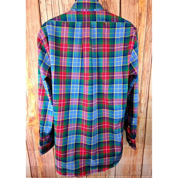 Vineyard Vines Slim Fit Plaid Tucker Shirt Large Button-Down Long Sleeve - Picture 2 of 8